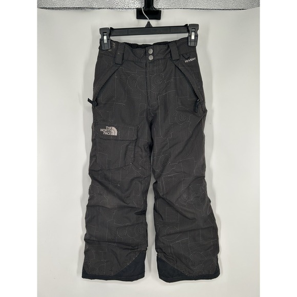 The North Face Snow Pants Boys Size S Small 7/8 Black Dryvent Ski Snowboard - Picture 1 of 8